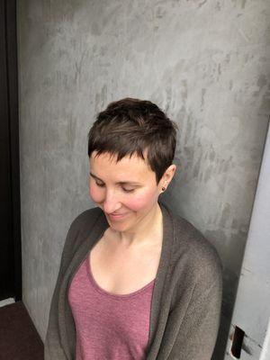 Textured pixie cut by Amanda Nicole