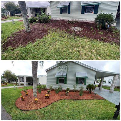 New landscaping adds nice curb appeal!