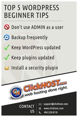WordPress beginner tips!