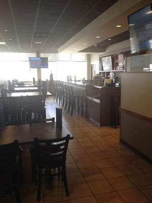 This is the bar side of the Cafe. Plenty of other "family" seating with booths and tables on the other side.