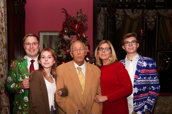 Taking a Family Christmas Card is painful. 10 eyes don't always want to cooperate with the flash, but Bob made everyone look the beautiful!