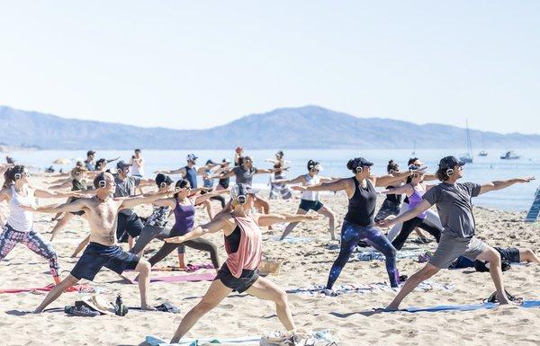 Yoga on the Beach in Santa Barabra