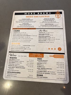 New menu as of 3/26/24