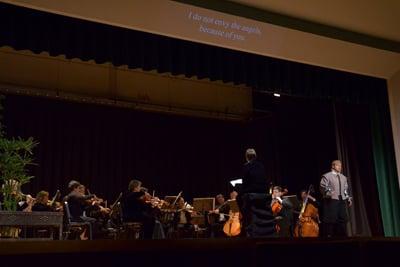 Opera Ritaglia (abridged version) with projected subtitles.  Verdi's Rigoletto with Blake Friedman as the Duke of Mantua.