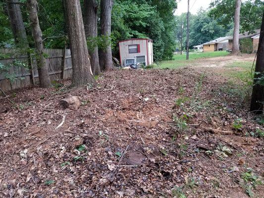 An absolutely horrible job simply removing a pile of debris... LAZY!