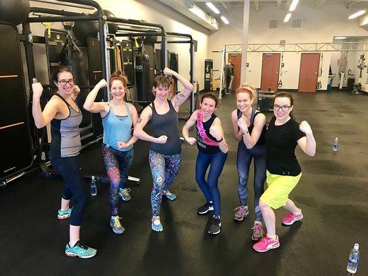 Private bachelorette party workout taught by Coach Courtney D - I highly recommend hosting your next event at FIT!!