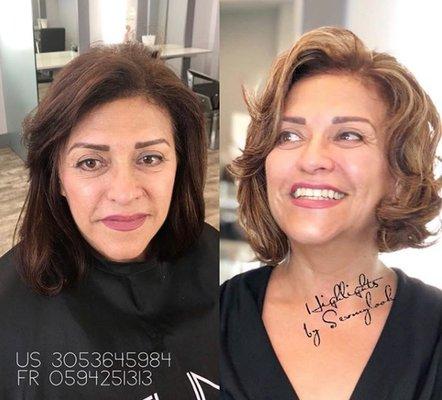 Color & Highlights Before & After by SEVMYLOOK