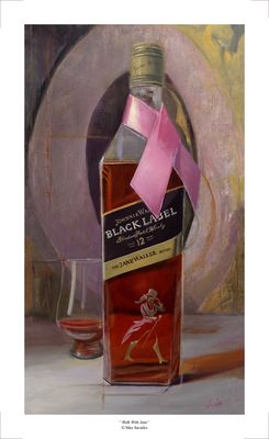 Johnnie Walker scotch art print