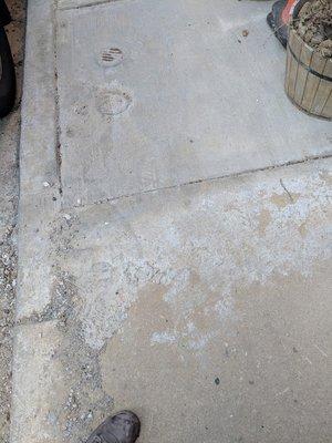 A "finished" concrete job