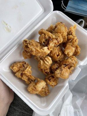 Fried gizzards