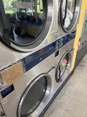 Out of service dryer