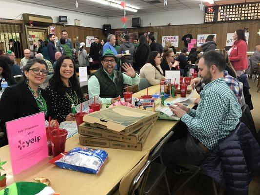 Awesome representation of yelp at the bingo!