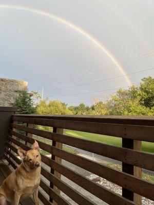 Rainbow from our deck