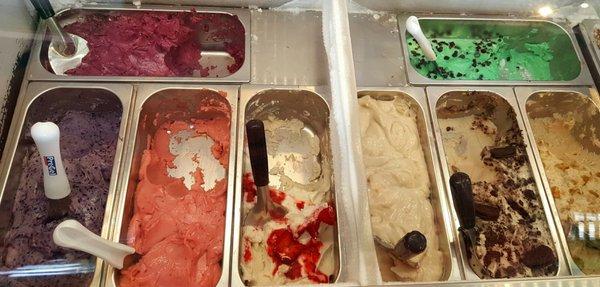 Gelato selections