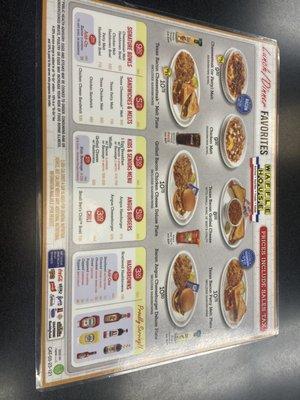 Updated Menu