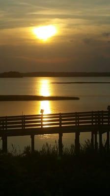 Sun Rising  -  July 27, 2016 View from Swansboro, NC.