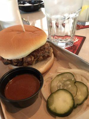 fried chicken sandwich - $5 during happy hour!