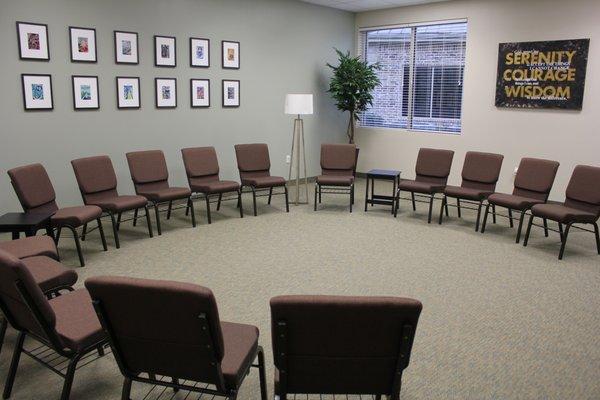 large group room Aspire Recovery Center of Frisco