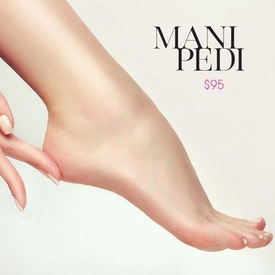 Mani & Pedi in the comfort of your home, office, or hotel room.