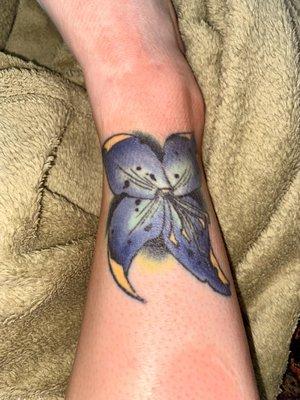 Iris tattoo by Craig Jackman, done in January 2011.