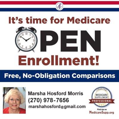 Medicare Open Enrollment  October 15 to December 7