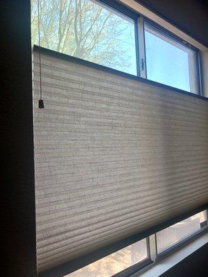 Cellular/Honeycomb shade with top/down & bottom/up operation