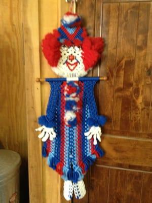 Macramé clown! OMG!