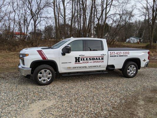 Hillsdale Door and Operator, garage door sales and service.