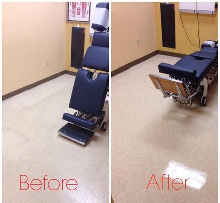 Floors refinished by Cleaning Orlando, LLC.