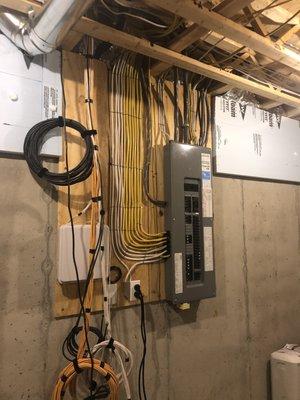 New electric back panel installation.