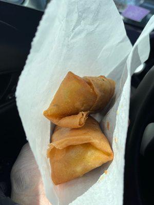 Veggie egg rolls - two (2)