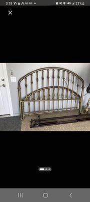 King brass bed