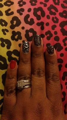 Gel polish done by Tamika.... $20 all month long