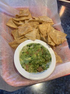 Guac and chips (sold separately.)