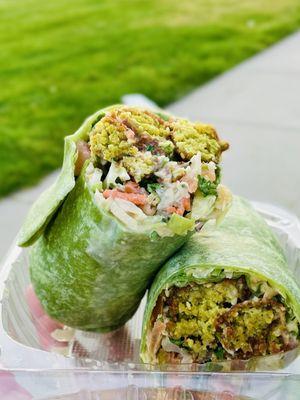 Falafel wrap from Delicia's Falafel