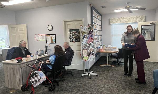 Our Dr.Booker visiting Senior Center and signing up for Fight the Fall Program! It's Free and open to public 
Fyzical Leander is open!