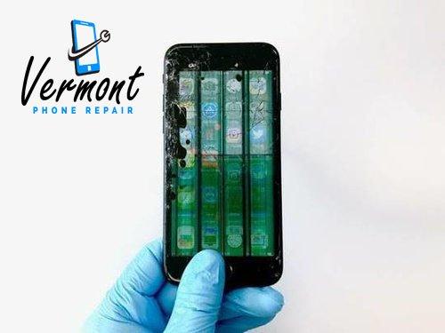 Broken phone screen repair for iphones by Vermont Phone Repair