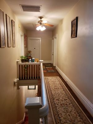 Hallway to rooms.