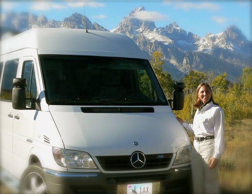 Ana & the ideal tour vehicle... Mercedes-Sprinter Van