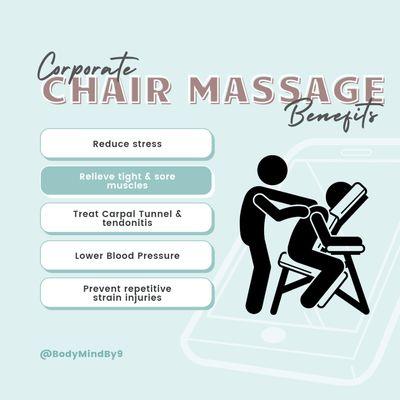 Chair massage events available