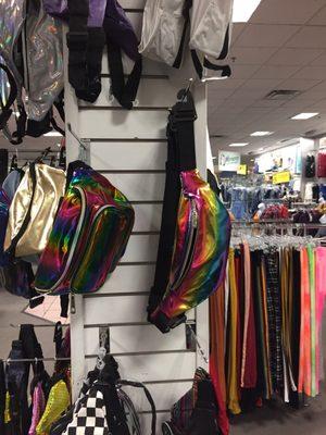 Rainbow fanny packs, for men who are secure in their masculinity