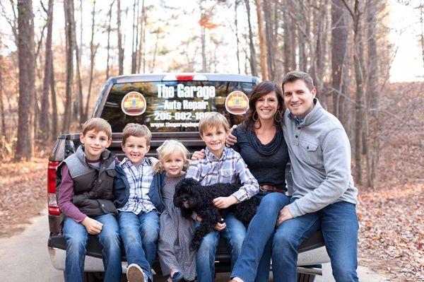 The owners: Bob, Greta, and their 4 children.