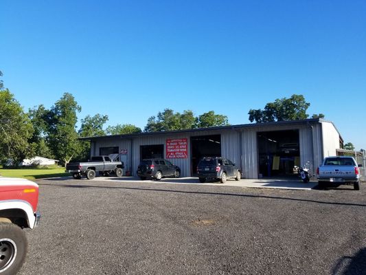 Shop view behind office.