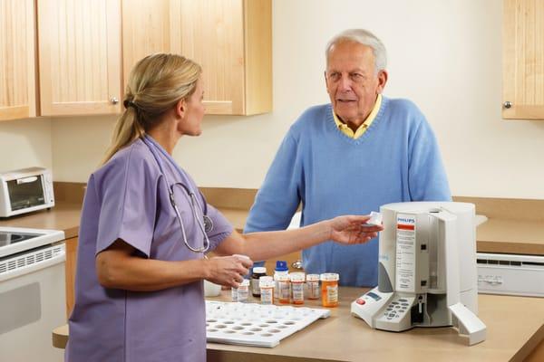 Our automatic medication dispenser can help your family member manage their medications while offering you peace of mind!