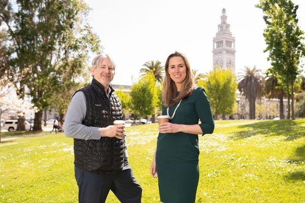 Members of Bailard's SRII team: Blaine Townsend and Stacy Pearl Dauber