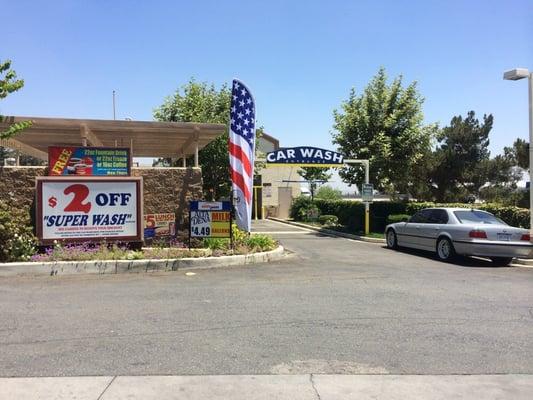 Yes, an Arco with a car wash