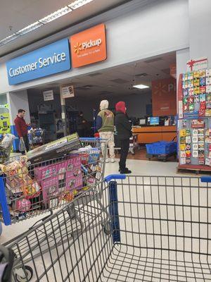 The service desk closed due to employees calling in due to a snowstorm.