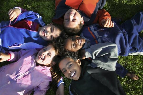 Children at a group activity