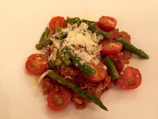 Tomato risotto -- excellent!