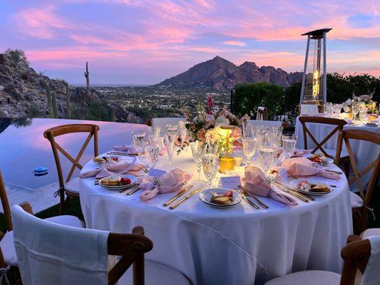 Table settings and decor